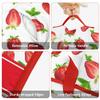 Personalized Strawberry Toddler Nap Mat for Girls Custom Name Sleeping Bag with Pillow & Blanket Soft & Portable Kids Sleep Mat for Daycare, Preschool, Kindergarten, Travel, Sleepovers view 4