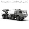 wheelfun CNC Metal Self Propelled Howitzer CUB3 CAS155 for Capo 1/18 Remote Control Crawler Mini Tatra RC Transport Truck Option Part Hobby Grade Model for Adult view 3