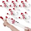 Gemscream 6 Pcs Cute Christmas Snowman Toys, 7 Inch Flying Slingshot Snowman, Finger Slingshot Xmas Toys, Christmas Funny Plush Gifts for Boys Girls Xmas Party Favors Flying Games Stocking Stuffers view 1