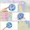 2PCS Flying Orb Ball 2025, Cosmic Fly Ball Boomerang Hover Balls Fidget Spinner, Galaxy Balls Hand Controlled Mini Drone, Cool Toys Gifts for 6 7 8 9 10+ Year Old Boys Girls Outdoor Toys (Blue+Purple) view 2