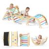 Duwenem Pikler Triangle Set, 10in1 Toddler Climbing Toys Indoor, Montessori Kids' Indoor Climbers & Play Structures with Arch&Ramp&Ladder, Indoor Baby Climber for Montessori Toys view 1