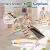 Duwenem Pikler Triangle Set, 10in1 Toddler Climbing Toys Indoor, Montessori Kids' Indoor Climbers & Play Structures with Arch&Ramp&Ladder, Indoor Baby Climber for Montessori Toys view 4