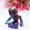 LUYUCUBE 5inch 3D Printed Space Zombie Skeleton Astronaut,Flexible Realistic Articulated Animal Fidget Toys,Mystery Figurines Gifts,Executive Desk Dcor and Festival Collectible Halloween (RGB) view 2