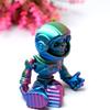 LUYUCUBE 5inch 3D Printed Space Zombie Skeleton Astronaut,Flexible Realistic Articulated Animal Fidget Toys,Mystery Figurines Gifts,Executive Desk Dcor and Festival Collectible Halloween (RGB) view 3