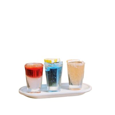 4PCS 1:12 Dollhouse Miniature Cocktail Tray Model Beverage Toys DIY Accessories Micro Scene Decoration