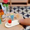 4PCS 1:12 Dollhouse Miniature Cocktail Tray Model Beverage Toys DIY Accessories Micro Scene Decoration view 2