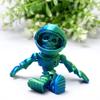 5inch 3D Printed Space Zombie Skeleton Astronaut,Flexible Realistic Articulated Animal Fidget Toys,Mystery Figurines Gifts,Executive Desk Dcor and Festival Collectible Halloween (GB) view 3