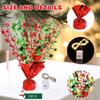12 Pack Christmas Metallic Foil Spray Centerpiece Star Table Decoration Burst Table Centerpieces for Xmas Birthday Wedding Anniversary Holiday Party Supplies Decor, Red&Green view 2