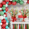 12 Pack Christmas Metallic Foil Spray Centerpiece Star Table Decoration Burst Table Centerpieces for Xmas Birthday Wedding Anniversary Holiday Party Supplies Decor, Red&Green view 4