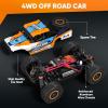 Axirata Remote Control Car, High Speed 40+KM/H All Terrain Fast RC Car Toys, 1:20 Monster RC Truck 4WD 2.4GHz Waterproof Off-Road with Headlight and 2 Rechargeable Batteries Gift for Adults Kids Boys view 3