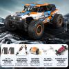 Axirata Remote Control Car, High Speed 40+KM/H All Terrain Fast RC Car Toys, 1:20 Monster RC Truck 4WD 2.4GHz Waterproof Off-Road with Headlight and 2 Rechargeable Batteries Gift for Adults Kids Boys view 4