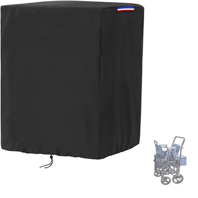 Rilime Wagon Cover Compatible with MOMFANN Stroller Wagon(Cover Only),Waterproof 420D Stroller Wagon Covers for Baby Wagon Stroller - 18.9" L x 15.75" W x 37.01" H