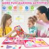 Teensymic Montessori Busy Board for Toddlers Ages 3+ Portable Travel Quiet Book for Fine Motor Skills, Practical Life & Cognitive Learning, for Boys & Girls view 4