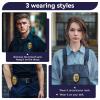 EMORBALS Fake Security Badge Pin with Leather Holder&Alloy Necklace, Detective Costume Accessories for Halloween, House, Role-Playing(Gold) view 4