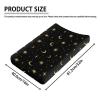 HUISEFOR Sun and Moon Changing Pad Cover for Baby Soft Diaper Change Table Covers Easy to Install Baby Nursery Diaper Changing Pad Sheets view 4
