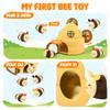 Baby Toys 6-12 Months - Beehive Infant Toy with 5 Sensory Bees Stuffed Animals, Crinkle, Rattle, Mirror & Music, Montessori Toys for 6 7 8 9 10 11 12 Month Old Baby Boys Girls Birthday Christmas Gift view 3