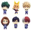 6pcs/Set MHA Figure Izuku Midoriya Statue Shouto Todoroki Cake Topper Figure Mini Anime Figurine Uraraka Ochako Model Car Decor Collectible Gifts for Fans view 1