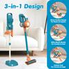 BAYMI 3-in-1 Kids Vacuum That Really Works  Working Toddler Vacuum Cleaner with Real Suction, Montessori Pretend Play Cleaning Toy Gift Set for Boys and Girls Ages 3+ view 3