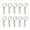 10PCS RC Car Shell Body Clips R Pin Buckles for Axial SCX6 Arrma Kraton 1/5 1/6 1/7 1/8 RC Car Parts,F view 1