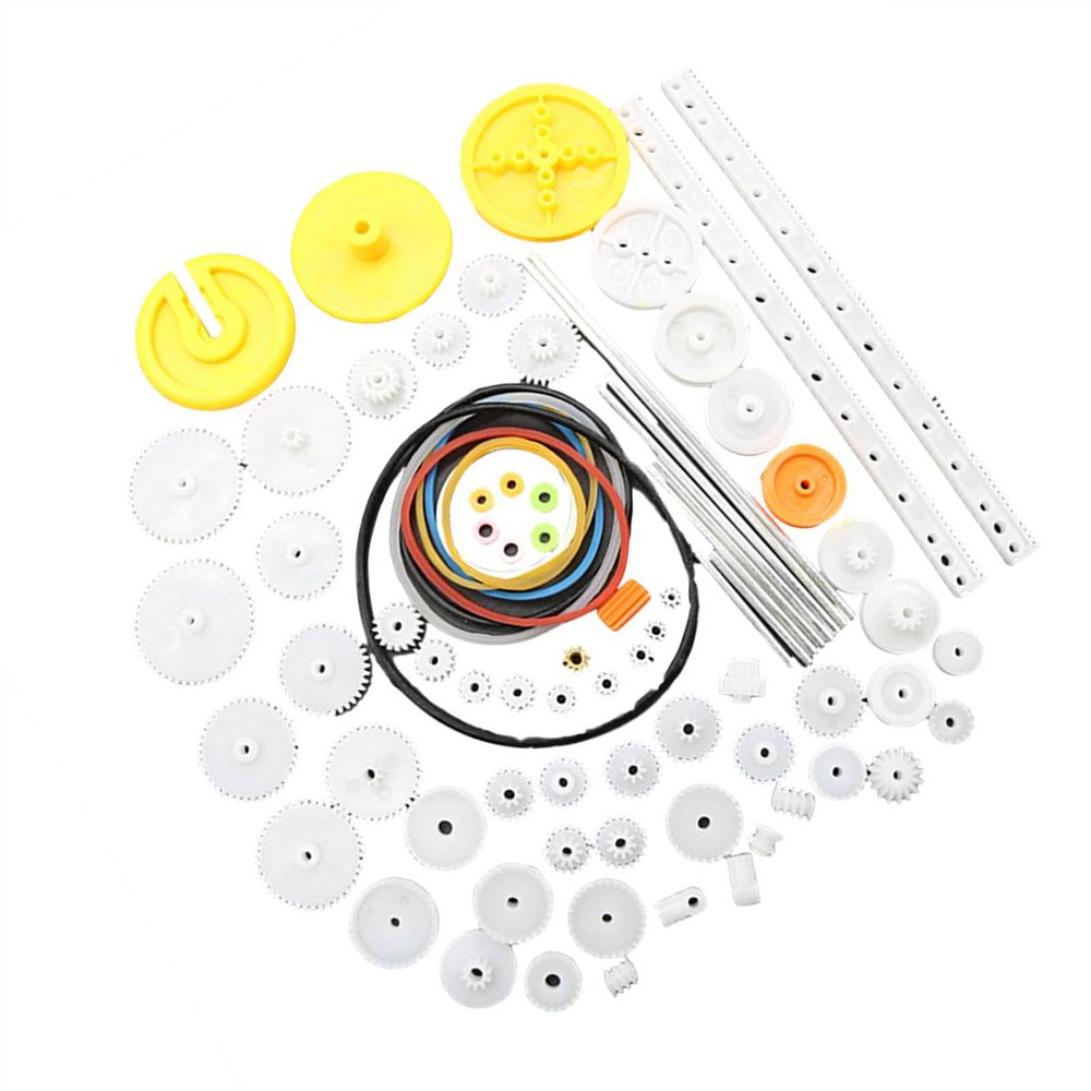 82Pcs Gears For Remote Car Motor Toy Model Accessories Module Helicopter Remote Toy Robot Gear Kits Replacement Gear Assortment