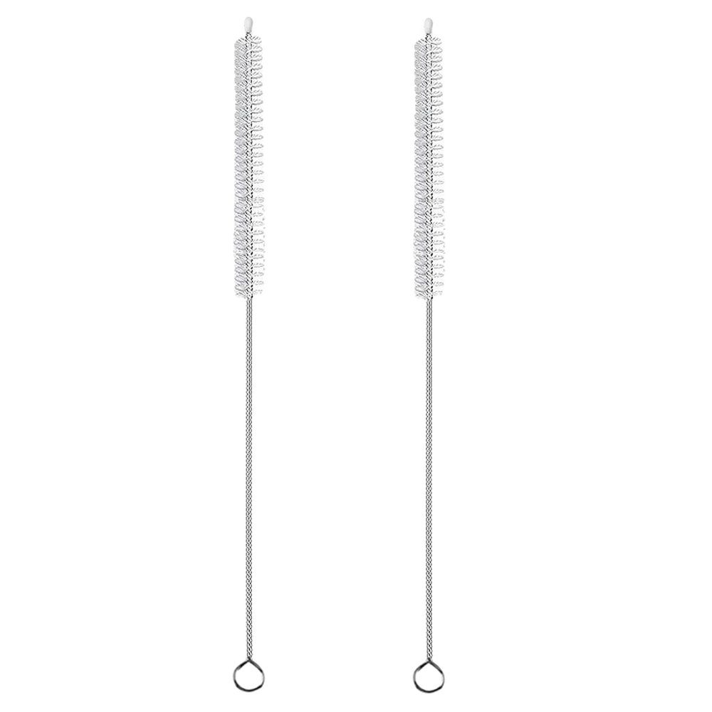2 Pack 12-inch Straw Cleaner Brush, Reusable Metal Handles Straw Cleaner for 40/30/20 oz Stanley Mugs, 12mm Wide Cleaning Brush Suitable for Baby Bottles, Stainless Straw, Glass, Water Bottles