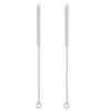 2 Pack 12-inch Straw Cleaner Brush, Reusable Metal Handles Straw Cleaner for 40/30/20 oz Stanley Mugs, 12mm Wide Cleaning Brush Suitable for Baby Bottles, Stainless Straw, Glass, Water Bottles view 1