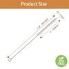 2 Pack 12-inch Straw Cleaner Brush, Reusable Metal Handles Straw Cleaner for 40/30/20 oz Stanley Mugs, 12mm Wide Cleaning Brush Suitable for Baby Bottles, Stainless Straw, Glass, Water Bottles view 2