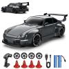 1:24 Scale RC Drift Car with LED Lights, 25km/h 4WD High Speed, Dual Batteries 50+ Min Play, 2.4GHz Remote Control, Multi-Surface Drift Tires, Racing Toy Vehicle for Adults Boys Girls, Storm Drive view 1