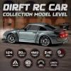 1:24 Scale RC Drift Car with LED Lights, 25km/h 4WD High Speed, Dual Batteries 50+ Min Play, 2.4GHz Remote Control, Multi-Surface Drift Tires, Racing Toy Vehicle for Adults Boys Girls, Storm Drive view 2