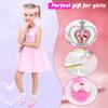 8 Pcs Princess Dress Up Set Includ 4 Pairs Heels Shoes 4 Crown for Little Girls Princess Role Play Toddler Pretend Birthday Gifts Princess Party Favor view 3