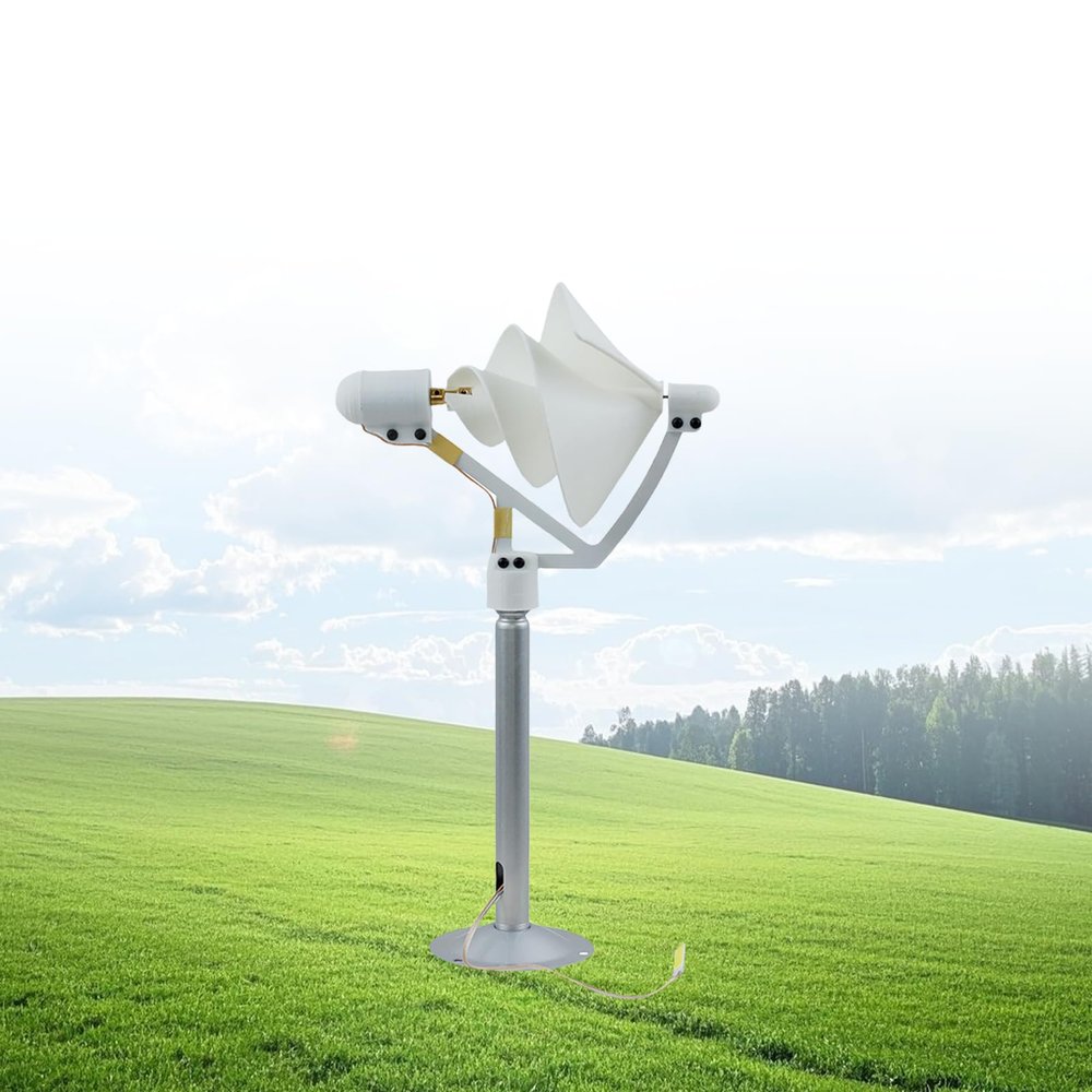 10w Micro Spiral Wind Turbine Generator Archimedes Rose Breeze Start Model Science Experiment Generator