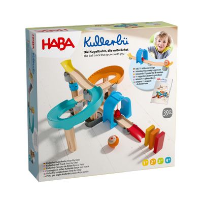 HABA Kullerb Step-by-Step Marble Run - Clever Click System for Stable Fun - Marble Run from 12 Months - Can be Combined with All Kullerb Tracks - 2012252001