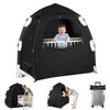 Blackout Tent for Pack and Play - Pack N Play Blackout Cover - 1-Click Setup Portable Sleep Pod with Monitor Pouch & 2 Fan Pouch, Black Out Tent Blocks 95% Light view 1