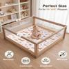 Baby Play Mat for Floor,1.2" Thick 47x47 Play Mat for Playpen,Safe Tummy Time Mats for Babies and Infants Toddlers,Cushioning Foam Mats for Kids Crawling,Non-Slip Baby Playmat,Tatami,Nursery Rug view 3