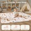 Baby Play Mat for Floor,1.2" Thick 47x47 Play Mat for Playpen,Safe Tummy Time Mats for Babies and Infants Toddlers,Cushioning Foam Mats for Kids Crawling,Non-Slip Baby Playmat,Tatami,Nursery Rug view 4