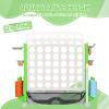 HAPPYMATY Giant 4 in A Row Game, Height Adjust Jumbo Yard Game Set for Kids & Adults with Mesh Catching Bag, Golf, Basketball Hoop & Ring Toss, 4-to-Score Connect Games for Indoor/Outdoor Fun view 4