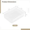 24-Pack Clear Plastic Card Storage Boxes, Snap-Closed Poker Deck Cases, Transparent Card Holder Organizer For Gaming, Business Cards, And Small Collectibles view 3