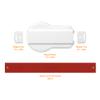 4.7inch Elastic Nylon Band with Eyelet for WiLLBee CLIPON Magnet Parts Components (Red) view 3