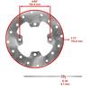 #US Replacement Parts Front & Rear Left Or Right Disc Rotor for John-Deere RSX850 RSX860 Gator Qty 2 (diep#1725-25168) view 2