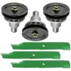 #US Replacement Parts Deck Spindle Pulley & Blade for Exmark Turf for Ranger Tracer FMD524 604 for Lazer Z AS (diep#1725-21745) view 1
