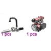 ENGINEDIY GS-L4 Engine Model Kit withTurbocharger, 36CC DOHC Inline 4-Cylinder Four-Stroke Electric Engine Model That Works for Adults, RTR view 2