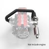ENGINEDIY GS-L4 Engine Model Kit withTurbocharger, 36CC DOHC Inline 4-Cylinder Four-Stroke Electric Engine Model That Works for Adults, RTR view 4