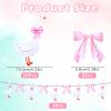 2 Pack One Silly Goose Birthday Decor Girl with Banner and String,Bow Silly Goose Decor Farm Animal Party Supplies for Baby Shower, First Birthday Decorations for Girl (Pink) view 2
