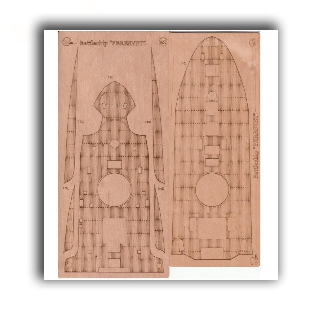 OREL386/3 1/200 Wooden Decks for Paper Model Peresvet