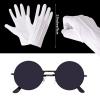 21 Pcs Mouse Costume 3 Set Halloween Costume Accessories for Women Tutu Skirt Mouse Ears Blind Cane White Gloves Tail Sunglasses Bowtie Ser for Party Cosplay (3) view 2