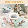 10 Pack Small Woven Basket with Gift Bags and Ribbons, Rectangle Storage Basket Set, Natural Cotton Rope Woven Baskets, Gift Basket for Baby Nursery, Toy Baskets, Bathroom Organization Bin view 4