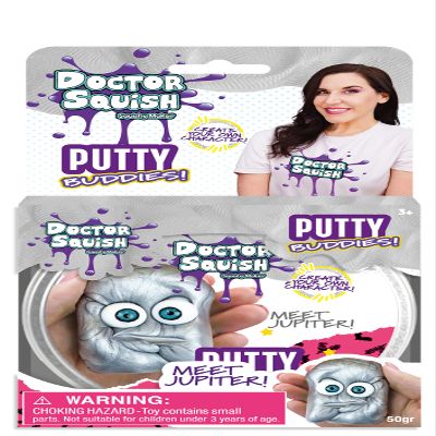 Doctor Squish - Putty Buddies 50g (Silver) (107466) Arts & Crafts, Silver