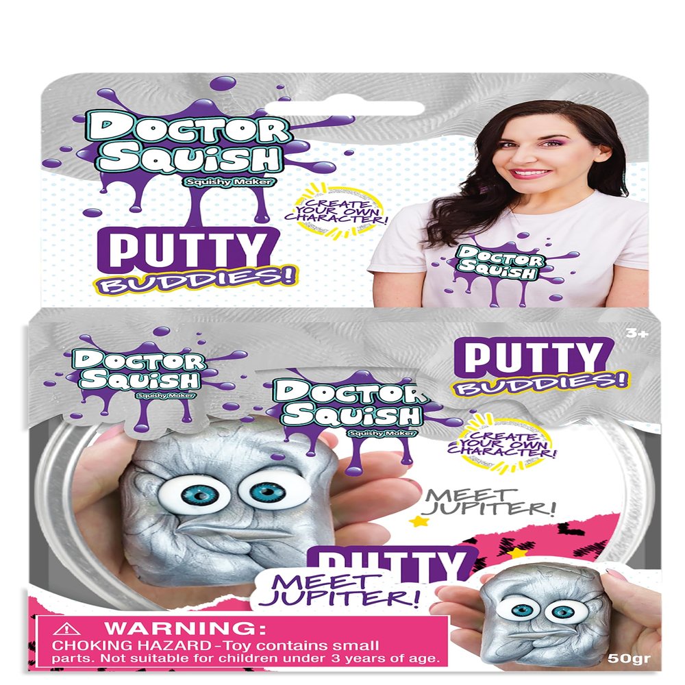 Doctor Squish - Putty Buddies 50g (Silver) (107466) Arts & Crafts, Silver