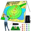 Airaperto Battle Golf Chipping Game,Upgrade 80x80 Large Chipping Mat,Play Outdoor Sticky Golf for Adults,Unique Multiplayer Indoor Outdoor Friends Family Yard Target Game view 1