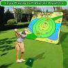 Airaperto Battle Golf Chipping Game,Upgrade 80x80 Large Chipping Mat,Play Outdoor Sticky Golf for Adults,Unique Multiplayer Indoor Outdoor Friends Family Yard Target Game view 3